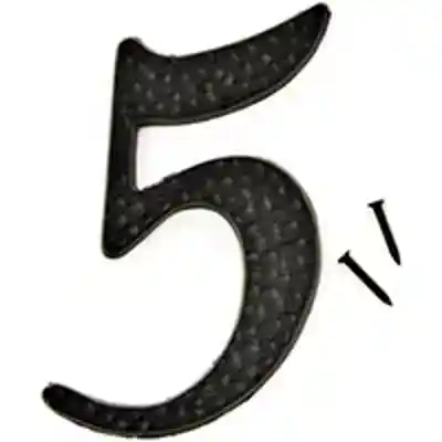 NUMBER HOUSE 5 ALUM 3IN BLACK - Arlington Coal & Lumber
