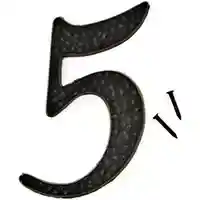 Main 1 - NUMBER HOUSE 5 ALUM 3IN BLACK - Arlington Coal & Lumber
