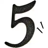 Main 1 - NUMBER HOUSE 5 ALUM 3IN BLACK - Arlington Coal & Lumber