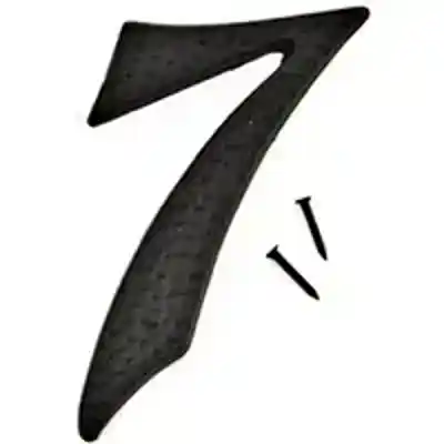 NUMBER HOUSE 7 ALUM 3IN BLACK - Arlington Coal & Lumber