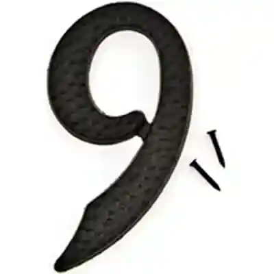 NUMBER HOUSE 9 ALUM 3IN BLACK - Arlington Coal & Lumber