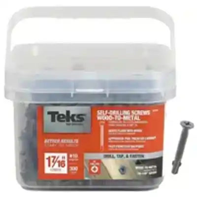 TEKS 10X1-7/16 WOOD TO METAL SCREW DRILL POINT 300CT (21381) - Arlington Coal & Lumber