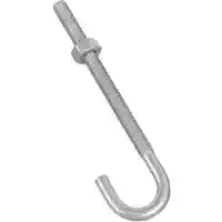 Main 1 - 232892 J BOLT 1/4X4IN ZINC BOLT J-HOOK 1/4X4IN ZINC - Arlington Coal & Lumber