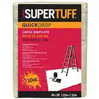 Main 2 - SUPERTUFF 4 X 5 FT 10 OZ CANVAS DROPCLOTH (51125) RED - Arlington Coal & Lumber