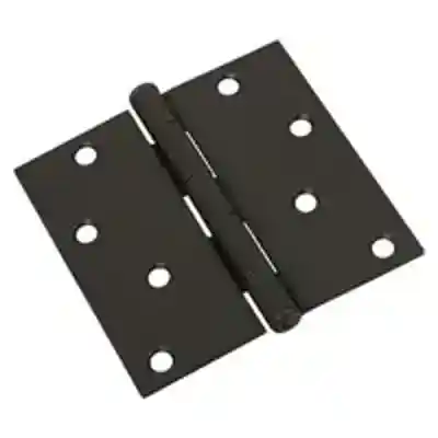 830204 4" SQ CORNER OIL RUBBED BRONZE DOOR HINGE - Arlington Coal & Lumber