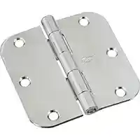 Main 2 - 830179 3-1/2" POLISHED CHROME DOOR HINGE 5/8" RC  - Arlington Coal & Lumber