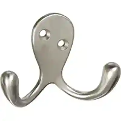 830152 HOOK ROBE DBL PRG SNKL HOOK ROBE DOUBLE PRONG SAT NKL - Arlington Coal & Lumber
