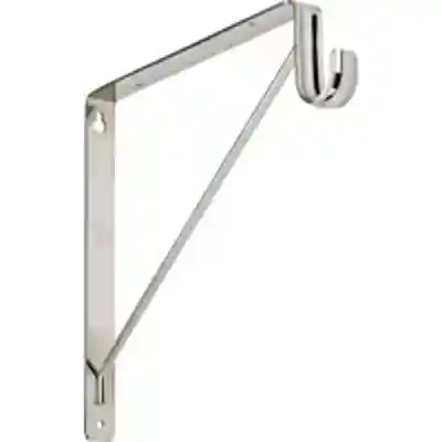S822-091 BRACKET SHELF/ROD CHR BRACKET SHELF/ROD CHROME FIN - Arlington Coal & Lumber
