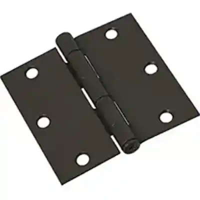 HINGE DOOR SQ CORNER 3IN ORBRZ - Arlington Coal & Lumber