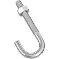 Main 1 - 232918 J BOLT 5/16X3 ZINC BOLT J-HOOK 5/16X3IN ZINC - Arlington Coal & Lumber