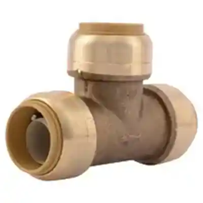 SHARKBITE TUBE TEE, 3/4 X 3/4 IN RUN PUSH-FIT RUN CONNECTION 3/4 IN BRANCH PUSH-FIT BRANCH CONNECTION (U370LFA) - Arlington Coal & Lumber