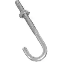 Main 1 - 232876 J BOLT 3/16X2-1/2 ZINC BOLT J-HOOK 3/16X2-1/2IN ZINC - Arlington Coal & Lumber