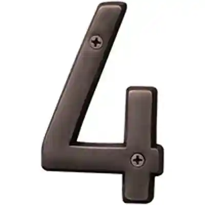 NUMBER HOUSE 4 SB 4IN OLD BRZ - Arlington Coal & Lumber