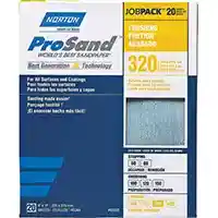 Main 2 - NORTON PROSAND P320 FINISHING 9X11 SANDING SHEET 20 PACK (YELLOW) - Arlington Coal & Lumber