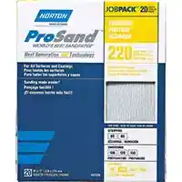 Main 1 - NORTON PROSAND P220 FINISHING 9X11 SANDING SHEET 20 PACK (YELLOW) - Arlington Coal & Lumber