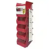 Main 2 - BIN STORAGE WITH TWO RAILS RED - Arlington Coal & Lumber