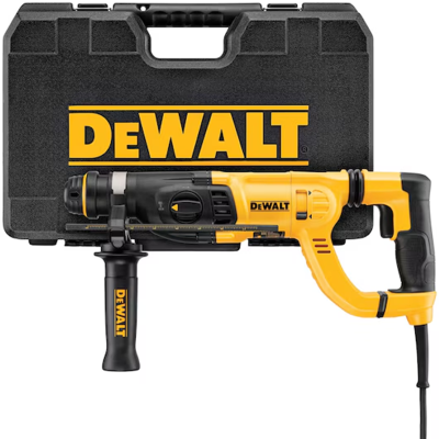 Main 2 - DEWALT 8 AMP CORDED 1" SDS ROTARY HAMMER DRILL D-HANDLE KIT (D25262K/D25263K) - Arlington Coal & Lumber