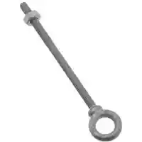 Main 1 - 245142 FORGED EYE BOLT 3/8X6 EYE BOLT W/NUT 3/8X6IN GALV - Arlington Coal & Lumber