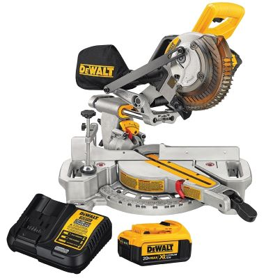Main 1 - DEWALT 20V MAX 7-1/4" SLIDING MITER SAW KIT W/ BATTERY & CHARGER (DCS361M1) - Arlington Coal & Lumber