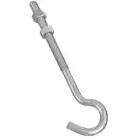 Main 1 - 221697 HOOK BOLT 3/8X7 ZINC BOLT J-HOOK 3/8X7IN ZINC - Arlington Coal & Lumber