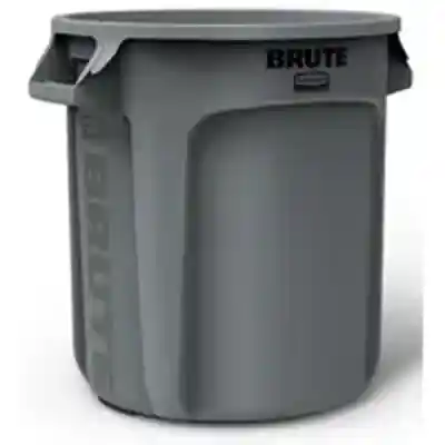 RUBBERMAID BRUTE 10-GAL REFUSE CONTAINER GRAY (FG261000GRAY) - Arlington Coal & Lumber