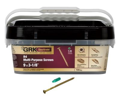 GRK #9 X 3-1/8" R4 MULTI PURPOSE SCREW (720 PCS) XL BUCKET T-25 (#121050) - Arlington Coal & Lumber