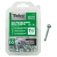 Main 2 - TEKS 12X1-1/2 METAL SCREW DRILL POINT 80CT (21344) - Arlington Coal & Lumber