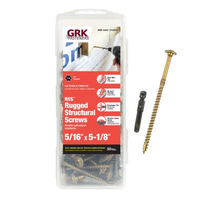 GRK 5/16" X 5-1/8" RSS STRUCTURAL SCREW (50 PCS) T-30 (#12231) - Arlington Coal & Lumber