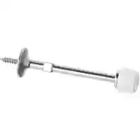 Main 2 - 830102/570009 3" RDG DOORSTOP DOORSTOP BASEBOARD ZINC SB BRS - Arlington Coal & Lumber