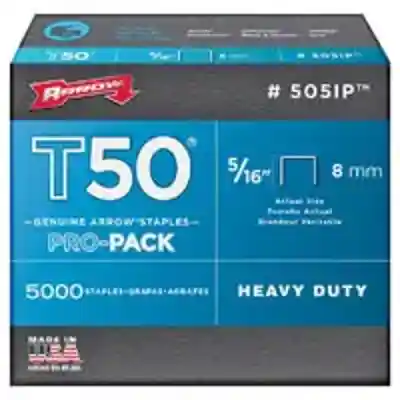 ARROW 5/16" T50 STAPLE PRO PACK 5000 CT (#505IP) - Arlington Coal & Lumber