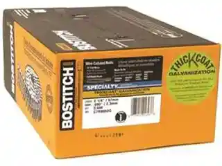 Main 1 - BOSTITCH C7R90BDG 2-1/4" X .090 GALV RING COIL SIDING NAIL 3.6M BX - Arlington Coal & Lumber