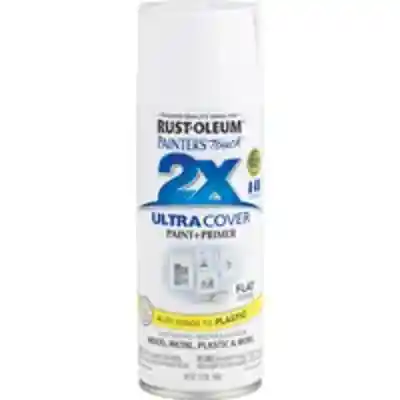 PAINT SPRAY 2X FLAT WHITE 12OZ - Arlington Coal & Lumber