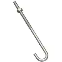 Main 1 - 232900 J BOLT 1/4X6IN ZINC BOLT J-HOOK 1/4X6IN ZINC - Arlington Coal & Lumber
