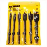 Main 2 - DW1587 WOOD SPADE BIT SET 6PC 6PC WOOD BORING SPADE BIT SET - Arlington Coal & Lumber