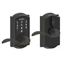 Main 1 - SCHLAGE FE695VCAMXACC716 "TOUCH" ENTRY ACCENT LEVER CAMELOT TRIM AGED BRONZE ** VISUAL PACK ** - Arlington Coal & Lumber