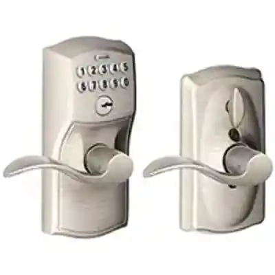 FE595VCAM/ACC619 ENT ELCT SNKL ELECTRONIC ENTRY LEVER S NICKL - Arlington Coal & Lumber