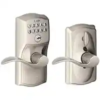 Main 1 - FE595VCAM/ACC619 ENT ELCT SNKL ELECTRONIC ENTRY LEVER S NICKL - Arlington Coal & Lumber