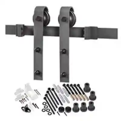 DOOR BARN HDWR KIT MATTE BLACK - Arlington Coal & Lumber