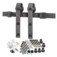 Main 1 - DOOR BARN HDWR KIT MATTE BLACK - Arlington Coal & Lumber