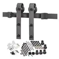 Main 1 - DOOR BARN HDWR KIT MATTE BLACK - Arlington Coal & Lumber
