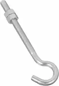 Main 1 - 221689 HOOK BOLT 5/16X5 BOLT J-HOOK 5/16X5IN ZINC - Arlington Coal & Lumber