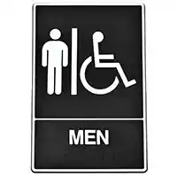 Main 2 - SIGN BRAILLE MEN HANDCAP 6X9IN - Arlington Coal & Lumber