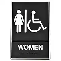 Main 2 - SIGN BRAILLE WMN HANDCAP 6X9IN - Arlington Coal & Lumber