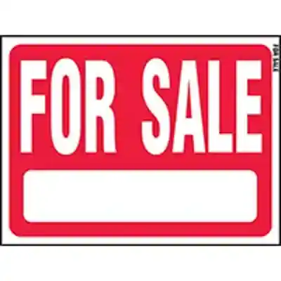 RS-604 FORSALE R/WHT PLST SIGN - Arlington Coal & Lumber