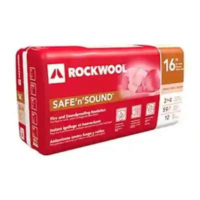 ROCKWOOL SAFE-N-SOUND 3" X 15-1/4" X 47" BATTS; 59.7 SQFT/PKG (12/47" BATTS) #250001 (R-11.7) - Arlington Coal & Lumber