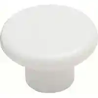 Main 1 - BP802PW KNOB CABINET 1-1/4IN PLST WHT - Arlington Coal & Lumber