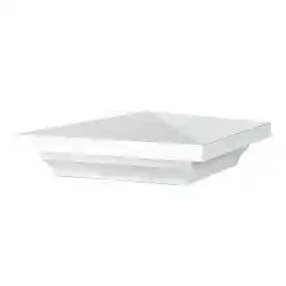 Main 1 - AZEK 5-1/2" X 5-1/2" WHITE PYRAMID POST CAP  - Arlington Coal & Lumber