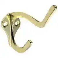 Main 1 - 830161/571070 COAT/HAT HOOK PB COAT/HAT HOOK ZINC BRIGHT BRS - Arlington Coal & Lumber