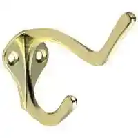 Main 1 - 830161/571070 COAT/HAT HOOK PB COAT/HAT HOOK ZINC BRIGHT BRS - Arlington Coal & Lumber