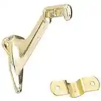 Main 1 - BRIGHT BRASS HANDRAIL BRACKET ZINC (N830-131) BAG - Arlington Coal & Lumber